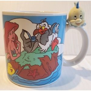 Rare Disney "The Little Mermaid" Ariel & Flounder on the handle